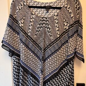 Alyx Monochrome Geometric Print Blouse